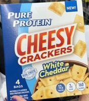 White cheddar cheesy crackers
