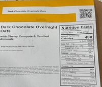 Dark chocolate Overnight Oats
