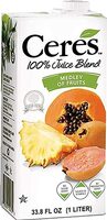 All natural pure fruit juice blend