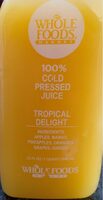 100% Cold Pressed Juice.  Tropical delight