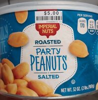 Roasted party peanuts salted