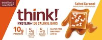 Think! salted caramel protein+ bars