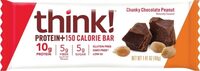 Chunky chocolate peanut protein+ bar