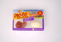HARD-BOILED PEELED EGG, GENOA SALAMI and PEPPER JACK CHEESE