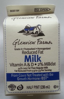 Reduced fat milk