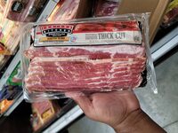 Premium bacon natural hardwood smoked thick cut