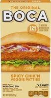 Meatless soy protein chik n patties