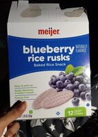 Blueberry Rice Rusks