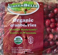 Organic cranberries