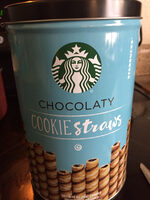 Starbucks chocolaty cookie straws