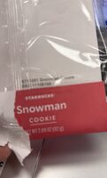 Snowman cookie