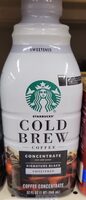 Cold Brew Coffee Concentrate Signature Black Sweetened