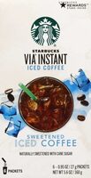 Via instant iced coffee