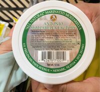 All natural marinated mozzarella