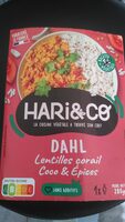 Dahl lentilles corail coco et épices