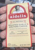 Roasted Garlic & Gruyere Cheese Smoked Chicken Sausage