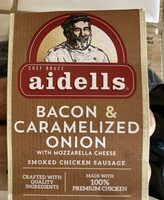 Bacon & Caramelized Onion Smoked Chicken Sausage with Mozzarella Cheese