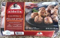 Italian Style Chicken Meatballs with Mozzarella Cheese