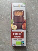 Bouchées chocolat noir au praliné noisette
