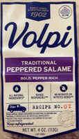 Traditional peppered salame