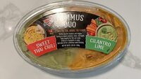 Sweet Thai Chili and Cilantro Lime Hummus