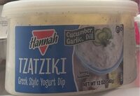 Tzatziki greek style yogurt dip- cucumber, garlic, dill
