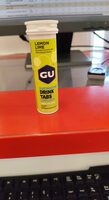 Gu, hydration drink tabs, lemon lime