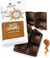Lake champlain salted caramel organic dark chocolate candy bar
