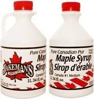 Jakeman's 100% Pure Maple Syrup In White Plastic Bottle, 1L