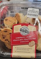 Cranberry White Chocolate Shortbread Cookies