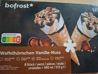 Waffelhörnchen Vanille-Nuss