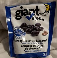 Amandes enrobées de chocolat noir