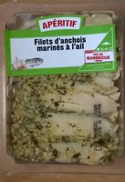 Filets d'anchois marinés à l'ail
