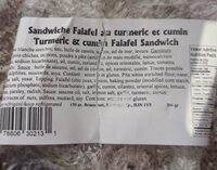 Turmeric and Cumin Falafel Sandwich