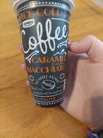 Iced coffee caramel macchiato