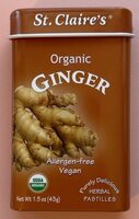 Organic Ginger Pastilles
