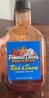 Famous Daves BBQ Sauce Rich and Sassy