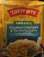 Organic coconut, chickpea and turmeric curry