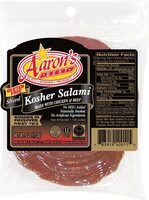 Sliced kosher salami