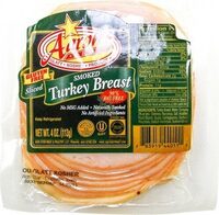 Smoked sliced turkey breast