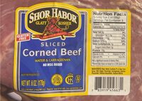 Sliced corned beef