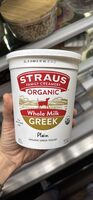 Whole Milk Greek Plain Organic Greek Yogurt