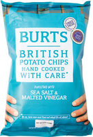 British Hand Cooked Potato Chips, Sea Salt & Malted Vinegar