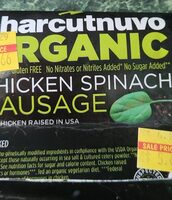 Charcutnuvo organic chicken chicken spinach sausage