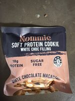 Soft Protein Cookie White Choc Filling White Chocolate Macadamia