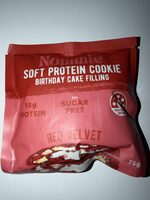 Soft Protein Cookie Birthday Cake Filling Red Velvet