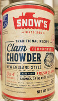 Snows Clam Chowder New England Style