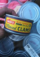 Minced clams in clam juice