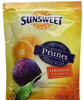 Pitted prunes, orange essence