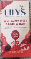 Semi Sweet Style Baking Bar